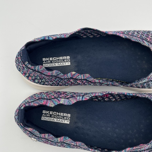 Skechers Shoes Womens Size 8.5 Blue Slip-On Go Walk Goga Max Sneakers Comfort - Picture 10 of 16